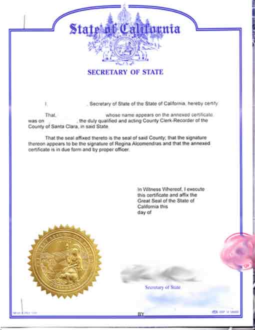 加州州务卿认证