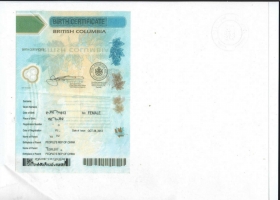 加拿大出生证公证认证
